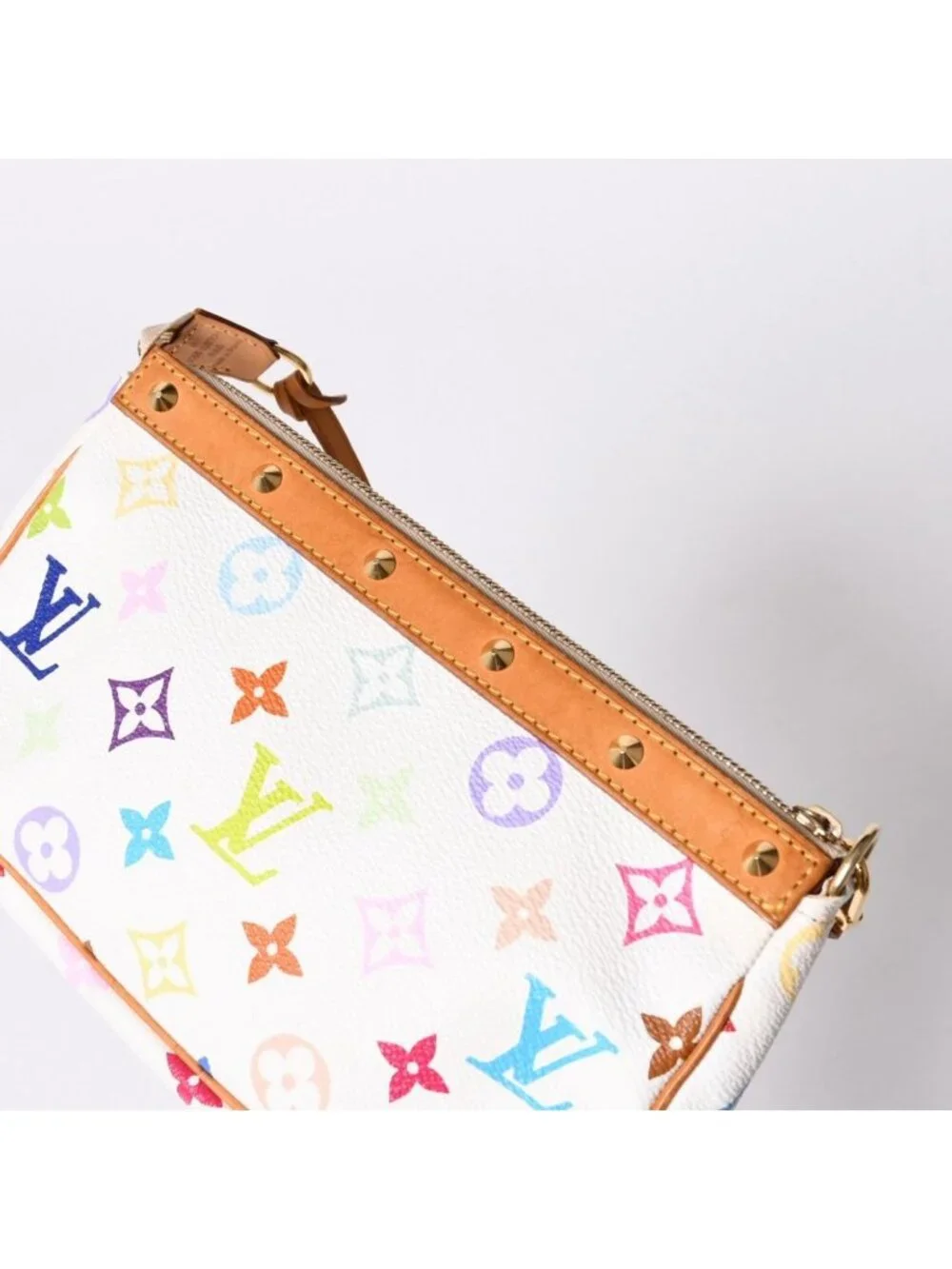 Louis Vuitton Pochette Accessoires Pouch Monogram Multicolor Takashi Murakami